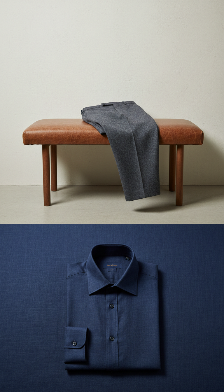 Slate Gurkha trousers with adjustable waistband
