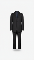 Deep charcoal Italian wool suit