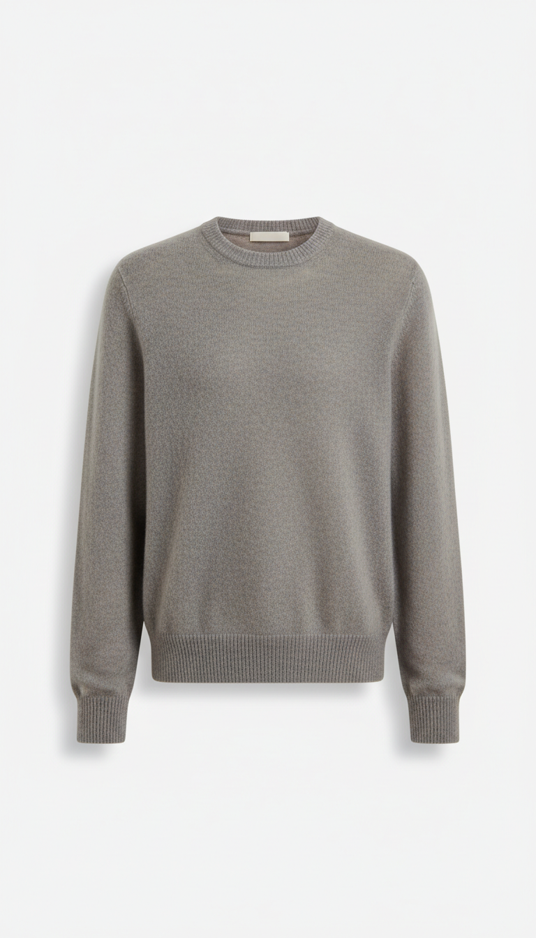 Urban greige cashmere crewneck